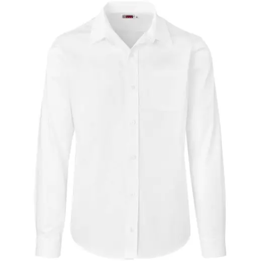 Mens Long Sleeve Milano Shirt White Front